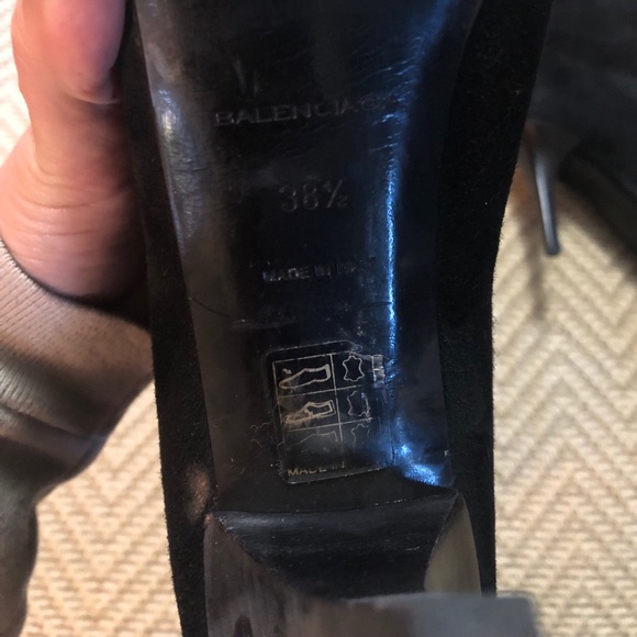Balenciaga suede black boots, like new 39,5 - Picture 2 of 4